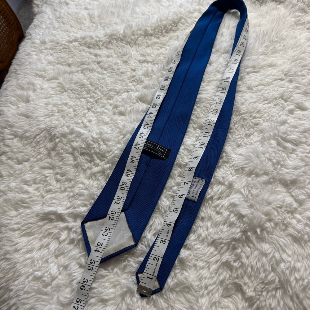 Christian Dior Cobalt Blue Neck Tie - Picture 3 of 13